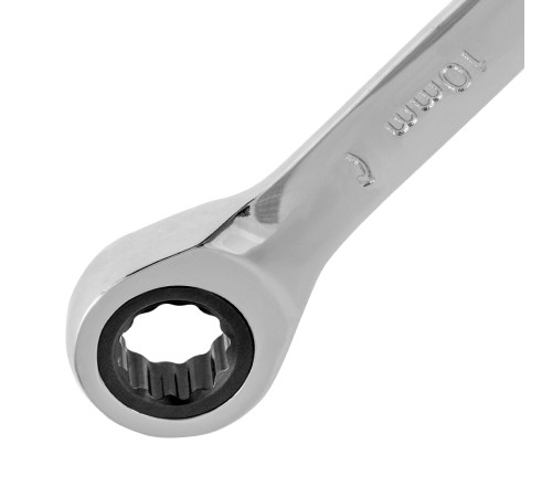 Ключ комбинированный, с трещеткой, 10 мм Denzel