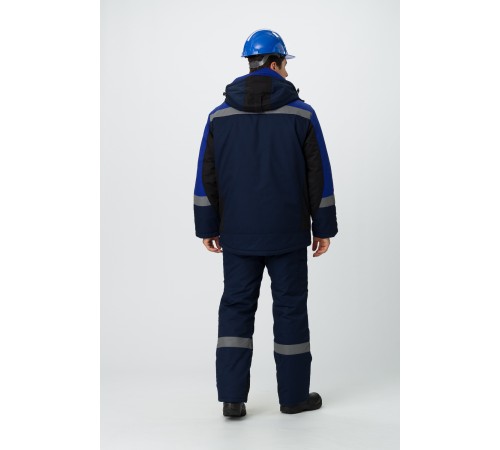 Костюм зимний Фаворит-Мега (тк.Протек,240) п/к, т.синий/черный/васильковый