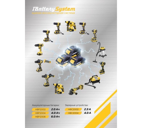 Аккумуляторный перфоратор Hanskonner HRH2022BL 1BatterySystem