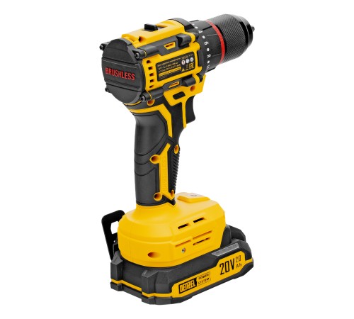 Дрель-шуруповерт аккумуляторная бесщет. CDH-BL-20, Li-Ion, 20 В// Denzel