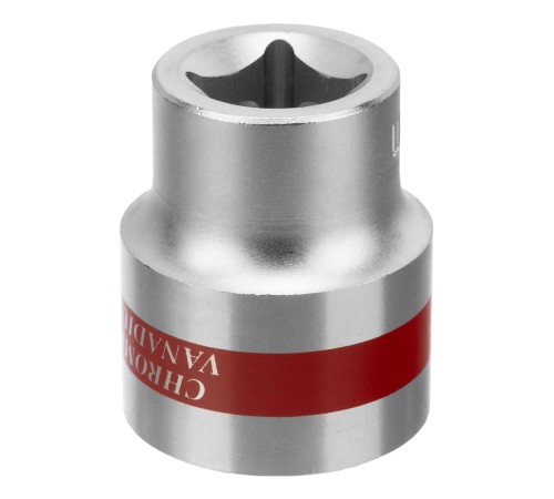 Головка торцевая, 23 мм, шестигранная, CrV, под квадрат 1/2, хромированная Matrix