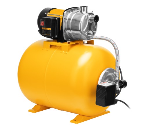 Насосная станция PSL1100X, 1100 Вт, 3600 л/ч, ресивер 50 л, подъем 45 м, нержавейка Denzel Насосная станция PSL1100X, 1100 Вт, 3600 л/ч, ресивер 50 л, подъем 45 м, нержавейка Denzel