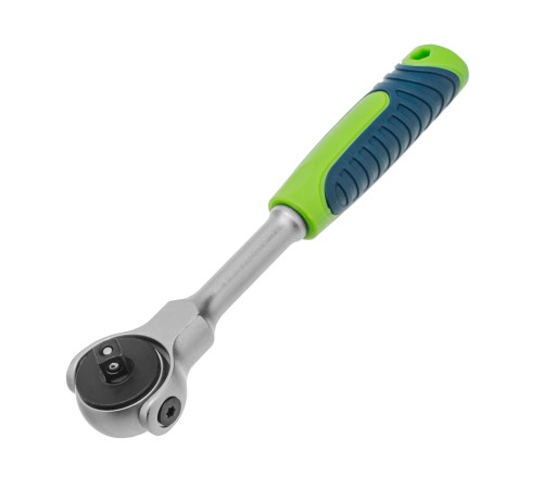 Ключ-трещотка 1/4", 72 зуба, поворотная голова, с быстрым сбросом Сибртех         