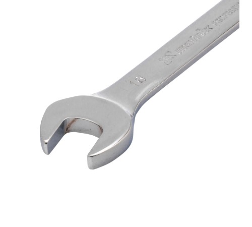Ключ комбинированный трещоточный, 16 мм, CrV, шарнирный, зеркальный хром Matrix