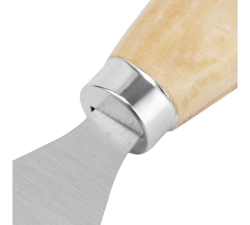 Шпательная лопатка из углеродистой стали, 80 мм, деревянная ручка Sparta