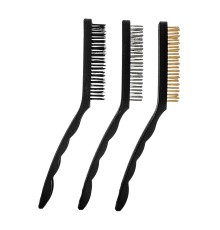 Набор щеток, 3 шт, металлические с пластмассовой ручкой, большие Matrix