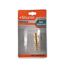 Пневмофитинг елочка 8 мм на рапид (папа) Sturm!