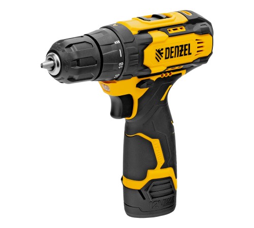 Дрель-шуруповерт аккумуляторная CDQ-12, Li-Ion, 12 В Denzel