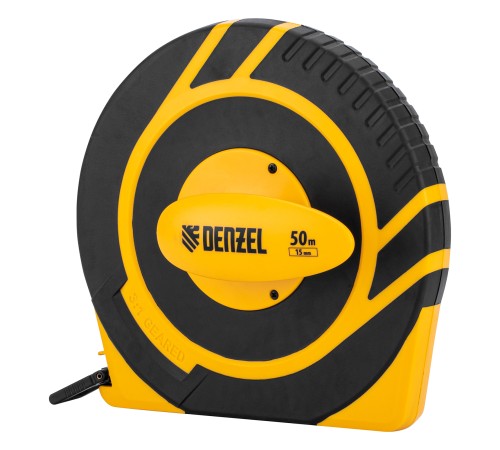 Рулетка геодезическая 50 м х 15 мм, закрытый корпус, фиберглассовая лента Denzel Рулетка геодезическая 50 м х 15 мм, закрытый корпус, фиберглассовая лента Denzel