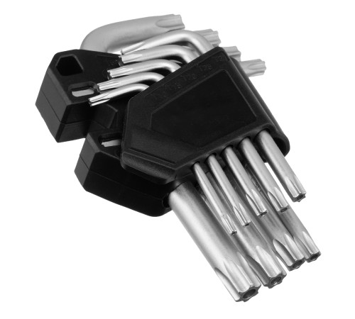 Набор ключей имбусовых Torx-Tempered, TT10-50, CrV, 9 шт. Сибртех Набор ключей имбусовых Torx-Tempered, TT10-50, CrV, 9 шт. Сибртех