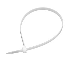 Хомуты, 400 х 8 мм, пластиковые, белые, 50 шт Сибртех