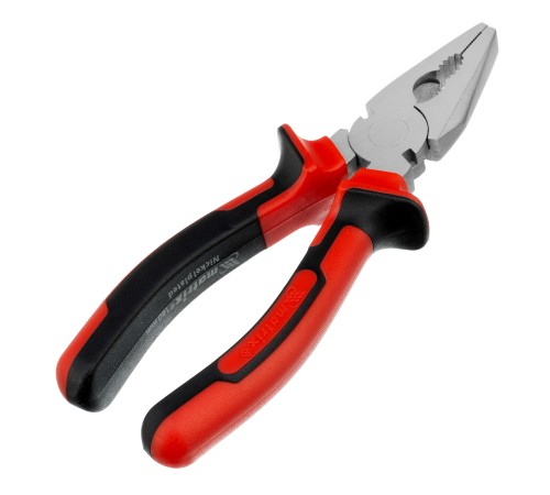 Плоскогубцы Nickel, 160 мм, никелированные, двухкомпонентные рукоятки Matrix