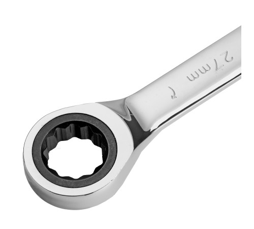 Ключ комбинированный, с трещеткой, 27 мм Denzel