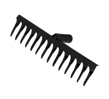 Грабли стальные, 300 мм, 14 витых зубьев, без черенка, Сибртех