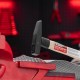 Молоток слесарный, 100 г, квадратный боек, деревянная рукоятка Matrix