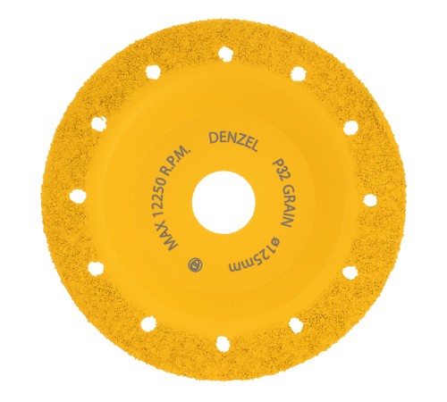 Чашка твердосплавная зачистная,125 мм, Плоская, мелкое зерно #32// Denzel