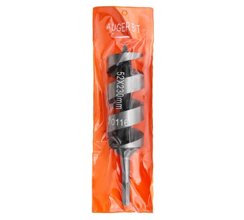 Сверло по дереву шнековое, 52 х 230 мм, шестигранный хвостовик Matrix Сверло по дереву шнековое, 52 х 230 мм, шестигранный хвостовик Matrix