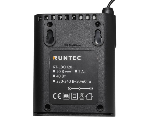 RUNTEC RT-LBCH20 Зарядное устройство RUNTEC PRO для 20В батарей, 2А