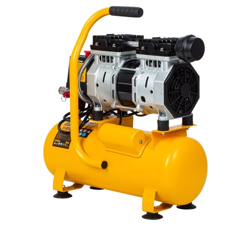 Компрессор DLS650/10 безмаслянный малошумный 650 Вт, 120 л/мин, ресивер 10 л Denzel Компрессор DLS650/10 безмаслянный малошумный 650 Вт, 120 л/мин, ресивер 10 л Denzel