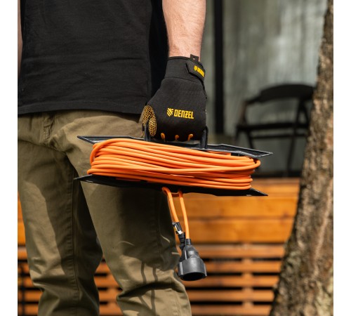 Удлинитель-шнур силовой Garden Series, ПВС, 20м, 1 розетка 3 x 1,5 мм, Denzel