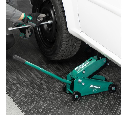 Домкрат гидравлический подкатной, 2,5 т, 148-387 мм Сибртех