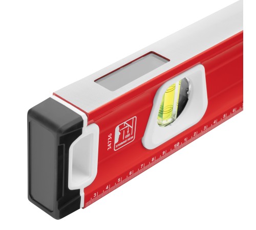 Уровень алюминиевый, магнит, фрезерованный, 3 глазка (1 зеркальный), двухкомпонентные рукоятки, 2000 мм Matrix