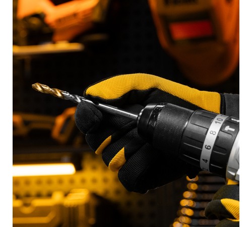 Сверло спиральное по металлу 7,5 x 109 мм, Р6М5, Golden Tip  Denzel