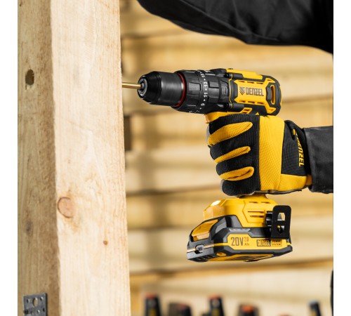 Дрель-шуруповерт аккумуляторная ударная бесщет. CIDH-BL-20, Li-Ion, 20 В// Denzel