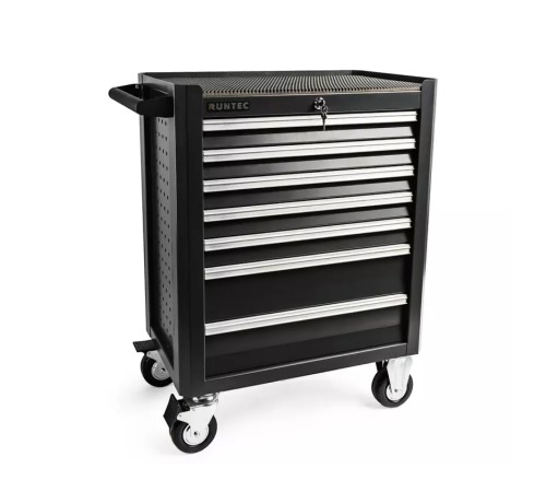 RUNTEC RT-HT273IND-LE7G Тележка инструментальная Limited Edition 7 полочная Industrial серая с комплектом инструмента, 273 предмета