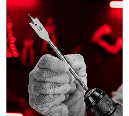 Сверло по дереву перовое, 16 мм, шестигранный хвостовик Matrix