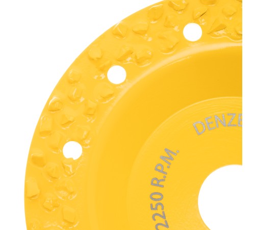 Чашка твердосплавная зачистная,125 мм, Плоская, крупное зерно #8// Denzel