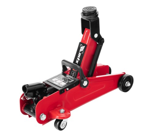 Домкрат гидравлический подкатной, 2 т, 135-320 мм, в пласт. кейсе MTX