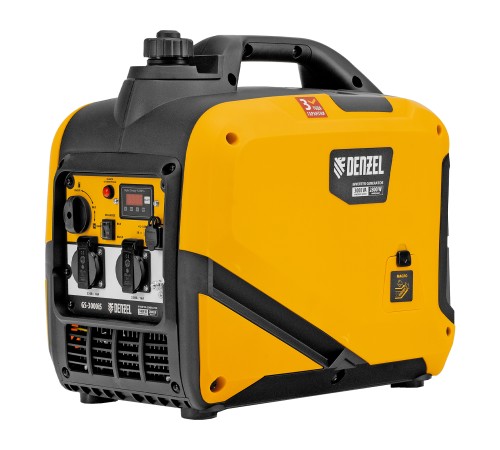 Генератор инверторный GS-3000iS, 3,0 кВт, 230 В, закрытый корпус, ручной старт DENZEL