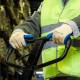 Перчатки трикотажные, полиэфирные, латексное рельефное покрытие, 10// Сибртех
