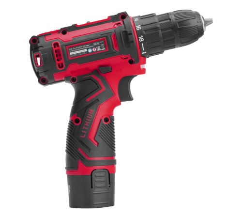 Дрель-шуруповерт аккумуляторная CDS-12, Li-Ion, 12 В// MTX