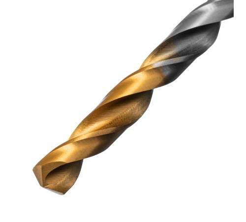 Сверло спиральное по металлу 6 x 93 мм, Р6М5, Golden Tip  Denzel