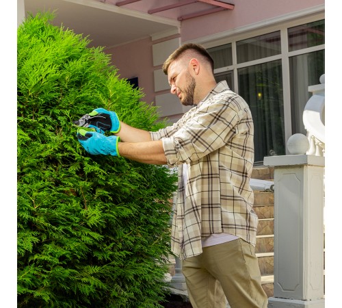 Секатор прямого реза, 170 мм, усиленный, нижняя рукоятка в ПВХ - оболочке, Luxe, Palisad