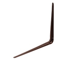 Кронштейн угловой с ребром, 400 х 450 мм, коричневый Сибртех