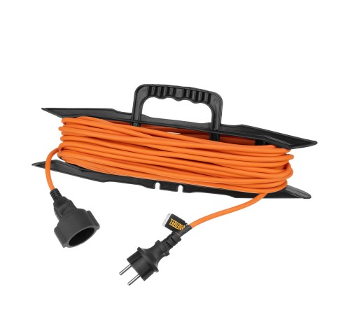 Удлинитель-шнур силовой Garden Series, ПВС, 20м, 1 розетка 3 x 1,5 мм, Denzel