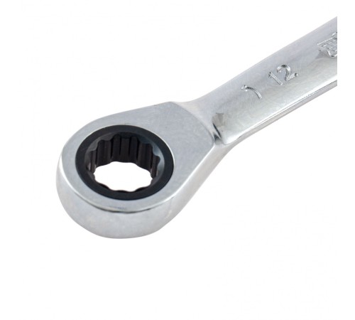 Ключ накидной трещоточный, 12 х 14мм, CrV, зеркальный хром Matrix