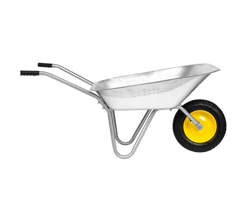 Тачка садовая, грузоподъемность 90 кг, оцинк. рама, объем 65 л// Сибртех