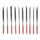 Набор надфилей, 160 х 4 мм, 10 шт, обрезиненные рукоятки Matrix