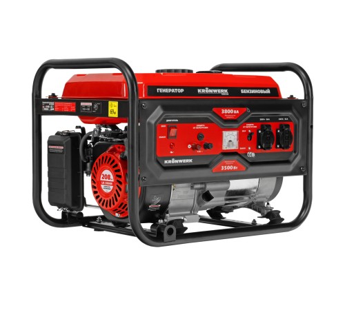 Генератор бензиновый LK-3800R, 3,8 кВт, 230В, ручной стартер Kronwerk Генератор бензиновый LK-3800R, 3,8 кВт, 230В, ручной стартер Kronwerk