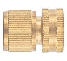Соединитель латунный, быстросъемный, внутренняя резьба 3/4, аквастоп Palisad