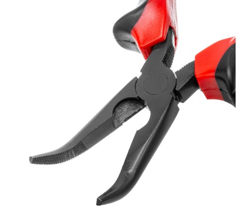 Длинногубцы изогнутые Black Nickel, 160 мм, двухкомпонентные рукоятки Matrix