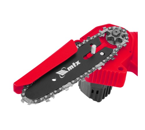 Цепная мини-пила аккумуляторная, MCS-100, шина 100 мм, Li-Ion, 20 В MTX