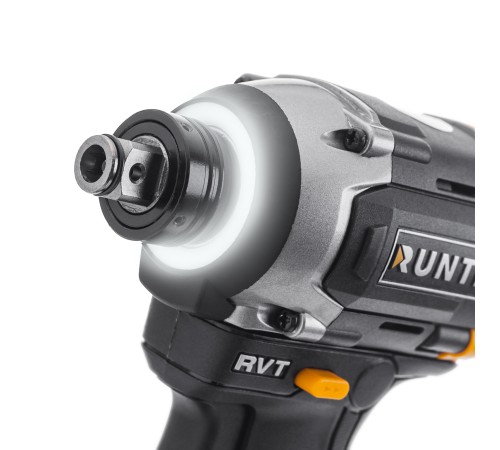 RUNTEC RT-ED232 Винтоверт-гайковерт ударный аккумуляторный RUNTEC PRO HEX 1/4", квадрат 1/2", 20В, 2*2Ач, 230Нм