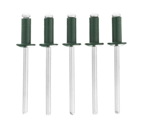 Заклепки 4.0 х 10 мм RAL 6005, темно-зеленые, 50 шт Matrix