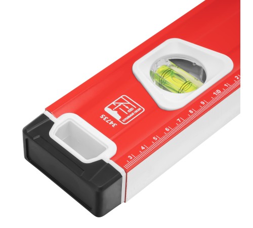 Уровень алюминиевый, магнит, фрезерованный, 3 глазка (1 зеркальный), двухкомпонентные рукоятки, 1500 мм Matrix