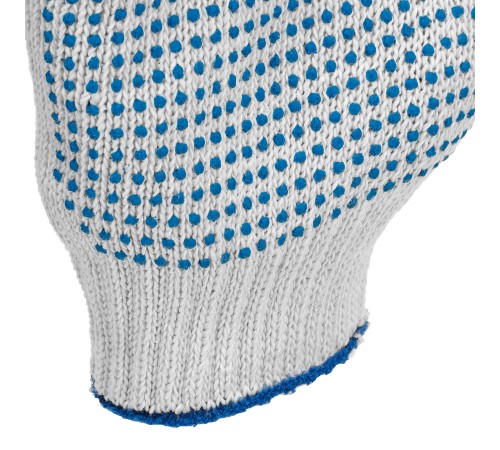 Перчатки трикотажные усиленные, с ПВХ точкой, 7 класс вязки